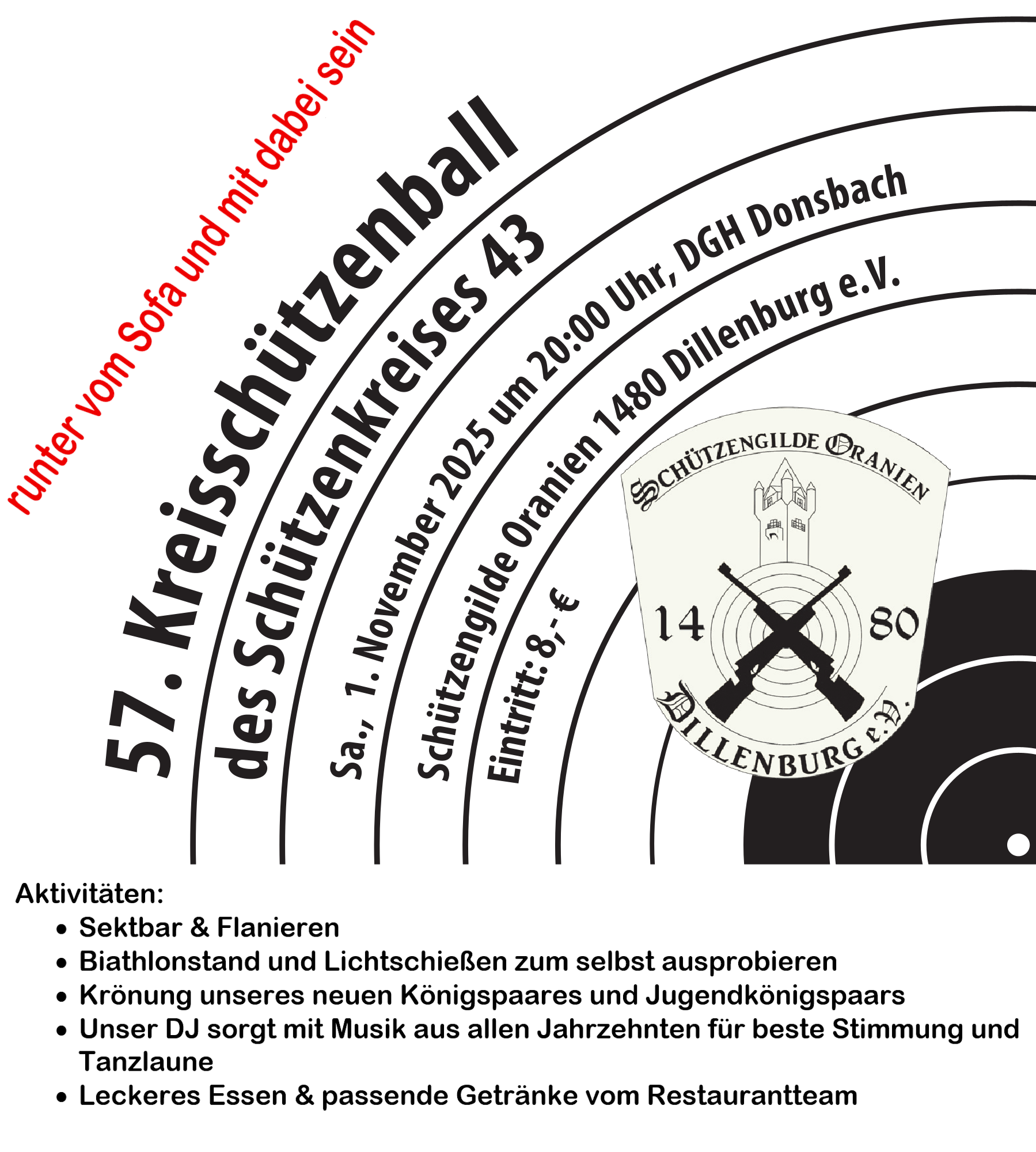 Einladung zum Kreisschützenball