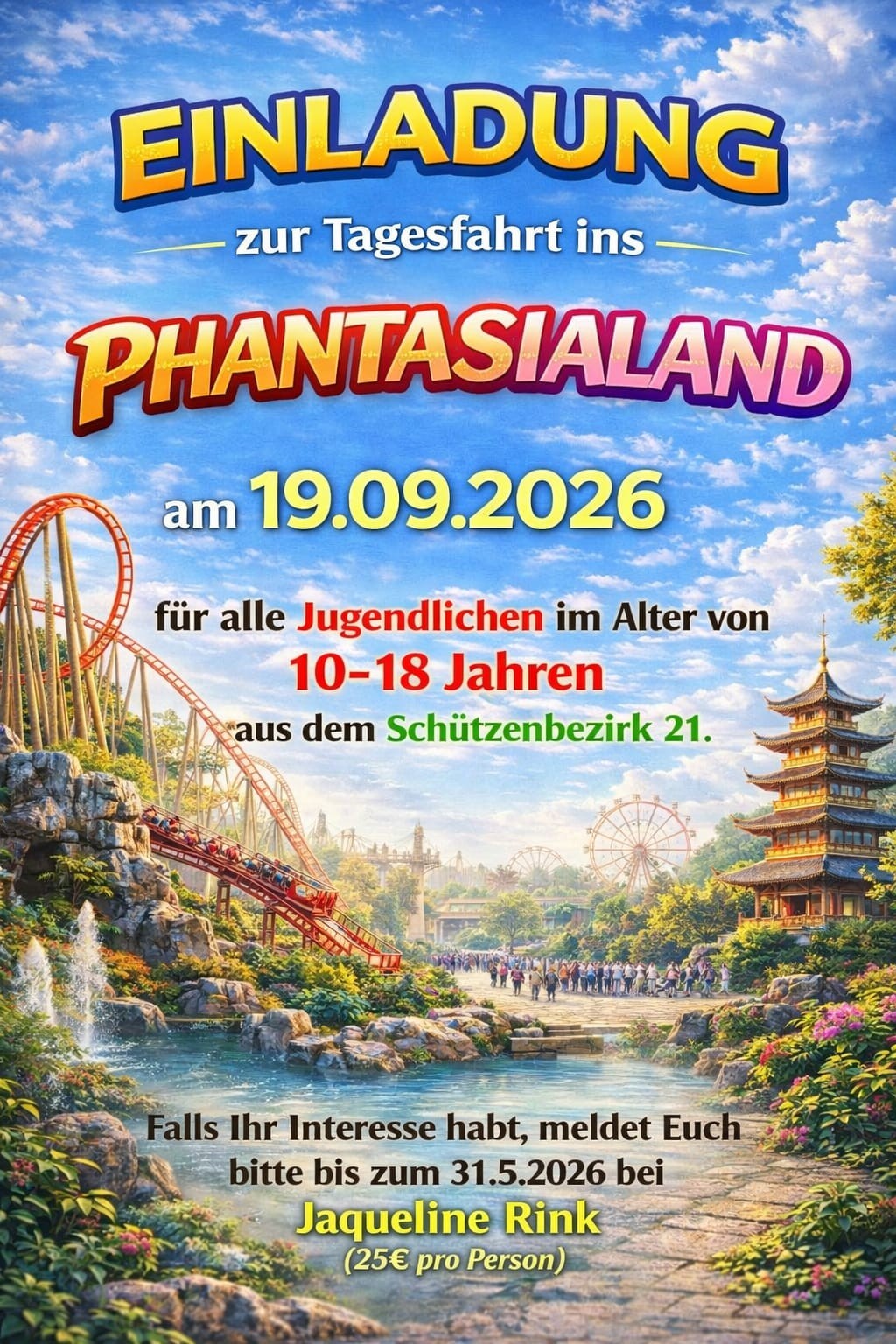 Tagesfahrt ins Phantasialand
